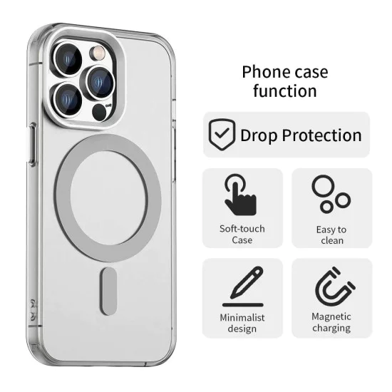 Калъф за iPhone 13 Pro Max - CandyCase MagSafe - Бял