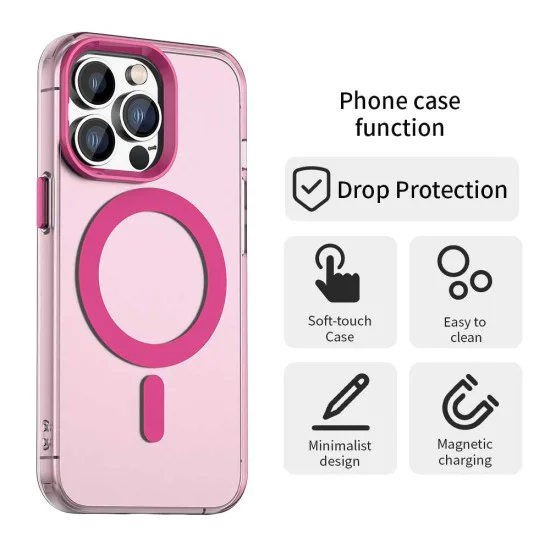Калъф за iPhone 13 Pro Max - CandyCase MagSafe - Розов