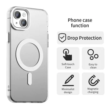 Калъф за iPhone 14 - Techsuit - CandyCase MagSafe - Бял