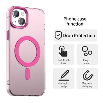 Калъф за iPhone 14 - Techsuit - CandyCase MagSafe - Розов