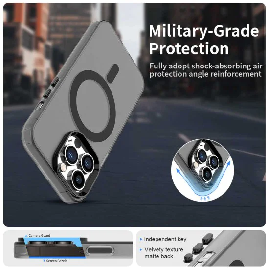 Калъф за iPhone 14 Pro Max - CandyCase MagSafe - Черен