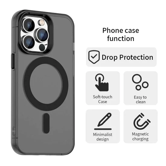Калъф за iPhone 14 Pro Max - CandyCase MagSafe - Черен