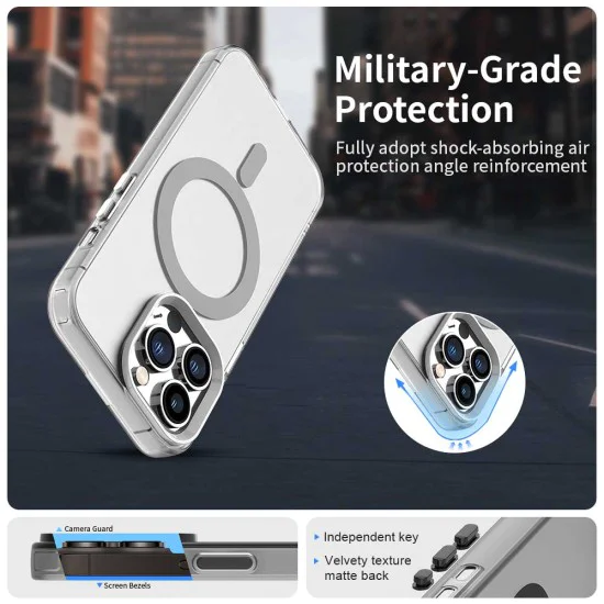 Калъф за iPhone 14 Pro - CandyCase MagSafe - Бял