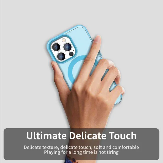Калъф за iPhone 14 Pro - CandyCase MagSafe - син