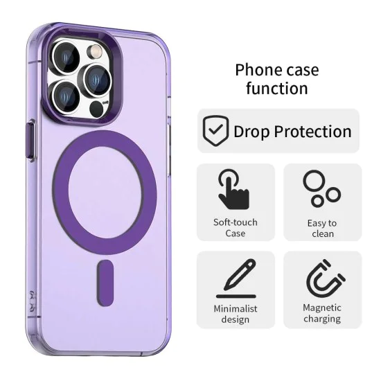 Калъф за iPhone 14 Pro Max - CandyCase MagSafe - Лилав