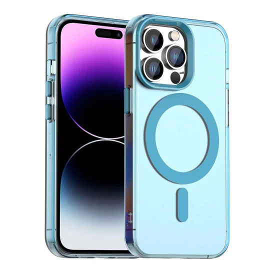 Калъф за iPhone 14 Pro Max - CandyCase MagSafe - син