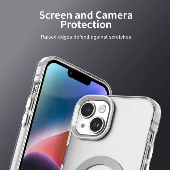 Калъф за iPhone 15 Plus - CandyCase MagSafe - Бял