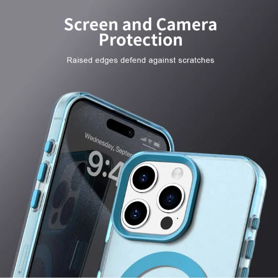 Калъф за iPhone 15 Pro Max - CandyCase MagSafe - син