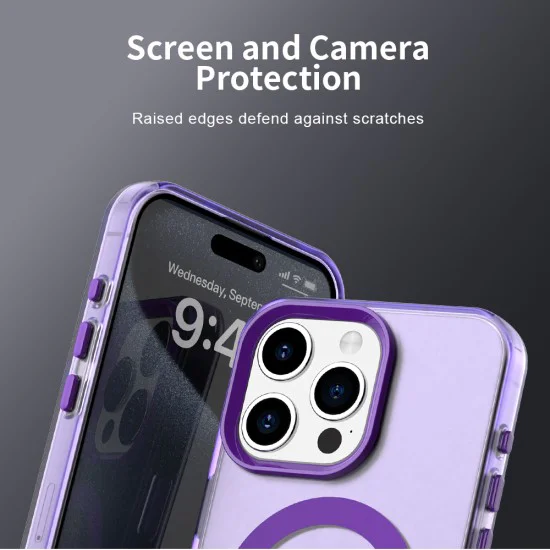 Калъф за iPhone 15 Pro Max - CandyCase MagSafe - Лилав