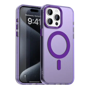 Калъф за iPhone 15 Pro - CandyCase MagSafe - Лилав