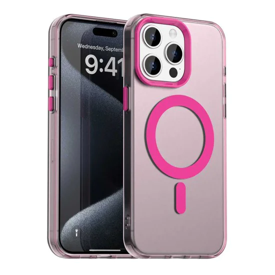 Калъф за iPhone 15 Pro - CandyCase MagSafe - Розов