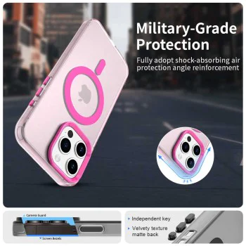 Калъф за iPhone 15 Pro - CandyCase MagSafe - Розов