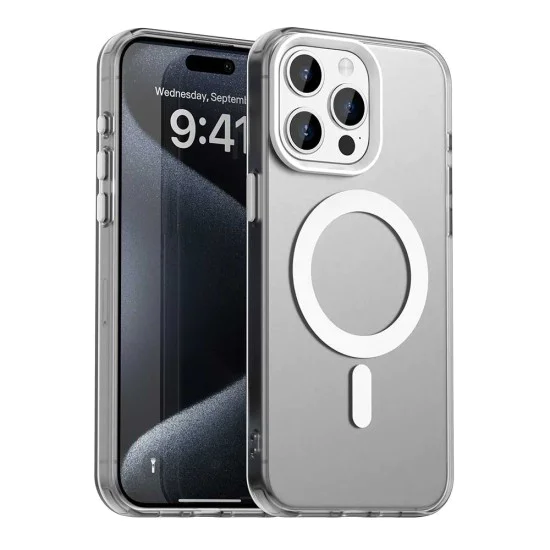 Калъф за iPhone 15 Pro Max - CandyCase MagSafe - Бял