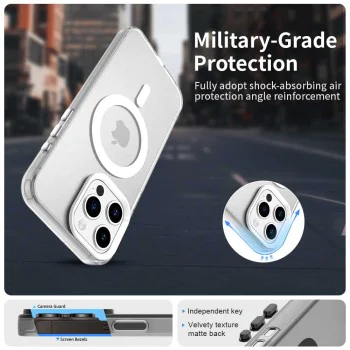 Калъф за iPhone 15 Pro Max - CandyCase MagSafe - Бял