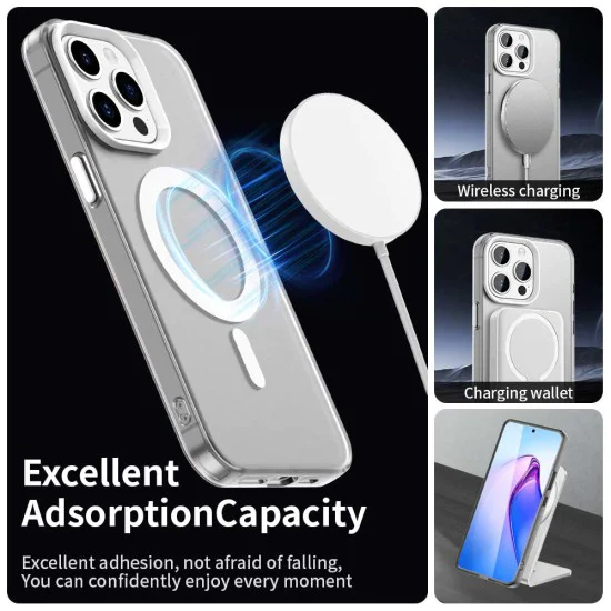 Калъф за iPhone 15 Pro - CandyCase MagSafe - Бял