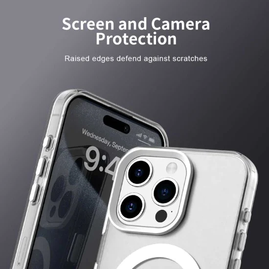 Калъф за iPhone 15 Pro - CandyCase MagSafe - Бял