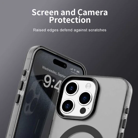 Калъф за iPhone 15 Pro Max - CandyCase MagSafe - черен