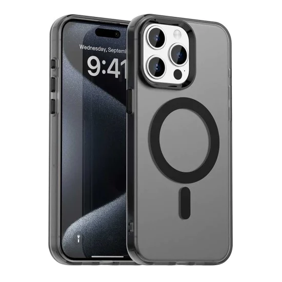 Калъф за iPhone 15 Pro - CandyCase MagSafe - черен