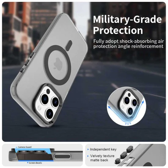 Калъф за iPhone 15 Pro - CandyCase MagSafe - черен