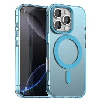 Калъф за iPhone 16 Pro - CandyCase MagSafe - син