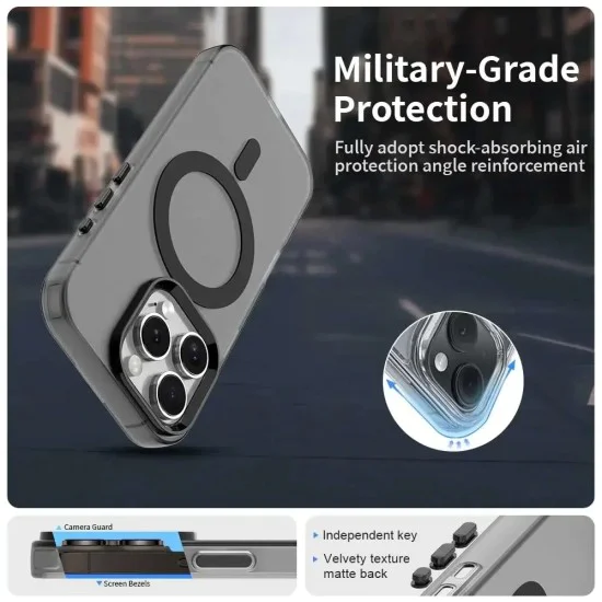 Калъф за iPhone 16 Pro Max - CandyCase MagSafe - Черен