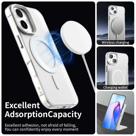 Калъф за iPhone 16 - CandyCase MagSafe - Бял