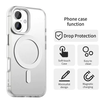Калъф за iPhone 16 - CandyCase MagSafe - Бял