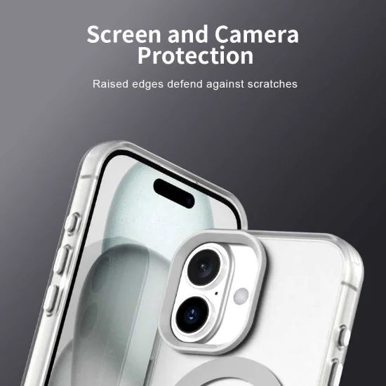 Калъф за iPhone 16 Plus - CandyCase MagSafe - Бял