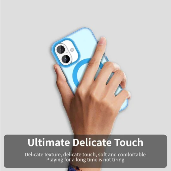 Калъф за iPhone 16 - CandyCase MagSafe - син