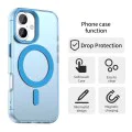Калъф за iPhone 16 - CandyCase MagSafe - син