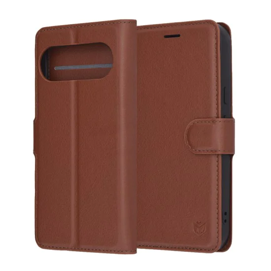 Калъф за Google Pixel 10 Pro XL - Techsuit - Leather Folio - Кафяв
