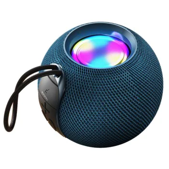 Безжична колонка – Yesido Wireless Speaker (YSW13) – Bluetooth 5.1, RGB, портативна, Surround звук, TF/USB, 1200mAh, 5W – Синя