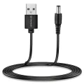 Techsuit - (11 броя) Кабел-адаптер ChargeNest (AC21) - USB към 7x DC Barrel, жак адаптер, Type-C, Mini-USB, Micro-USB - Черен