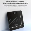 Кантар – Yesido MG10 – LED дисплей, закалено стъкло, 5–150kg – Черна