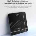 Кантар – Yesido MG09 – LED дисплей, закалено стъкло, 5–150kg – Черна