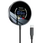 Зарядна станция – Yesido Wireless Charging Station (DS28) – Магнитна, Дисплей, 15W, Type-C – Черен