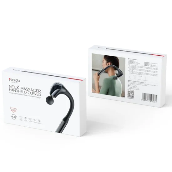 Масажор за гръб – Yesido Handheld Back Massager (MG07) – USB, 15W, 1500mAh, 5 нива – Черен