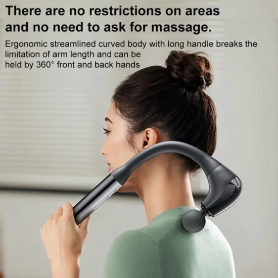 Масажор за гръб – Yesido Handheld Back Massager (MG07) – USB, 15W, 1500mAh, 5 нива – Черен