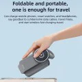 Зарядна станция – Yesido Wireless Charging Station (DS26) – Магнитна, за телефон/часовник/слушалки, Сгъваема, Нощна светлина – Сива