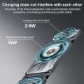 Зарядна станция – Yesido Wireless Charging Station (DS25) – Бързо зареждане, Магнитна, за телефон/часовник/слушалки – Черен