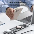 Зарядна станция – Yesido Wireless Charging Station (DS25) – Бързо зареждане, Магнитна, за телефон/часовник/слушалки – Черен