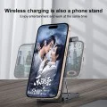 Зарядна станция – Yesido Wireless Charging Station (DS25) – Бързо зареждане, Магнитна, за телефон/часовник/слушалки – Черен
