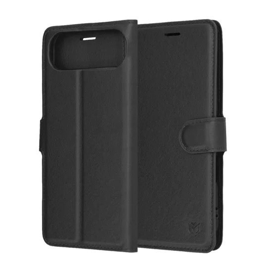 Калъф за iPhone 17 Air - Techsuit - Leather Folio - Черен