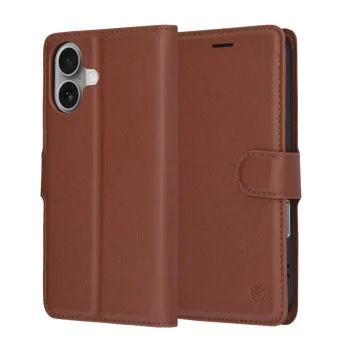 Калъф за iPhone 17 - Techsuit - Leather Folio - Кафяв