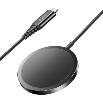 Зарядна станция – Yesido Wireless Charging Station (DS21) – за iPhone, силни магнити N52, 15W, Type-C – Черен