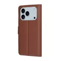Калъф за iPhone 17 Pro Max - Techsuit - Leather Folio - Кафяв