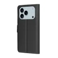 Калъф за iPhone 17 Pro Max - Techsuit - Leather Folio - Черен