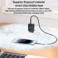 Зарядно за стена (YC67) - Yesido - дигитален дисплей, 3в1 (2x USB, Type-C), 17W, за телефон и таблет - Черно