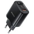 Зарядно за стена – Yesido Wall Charger (YC68) – Дигитален дисплей, Quick Charge, Type-C, 20W – Черно