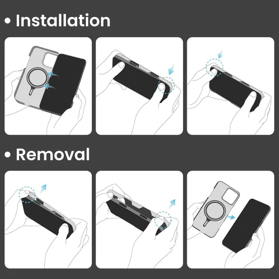 Калъф за iPhone 16 Pro Max - Aramid Fiber MagSafe - Черен